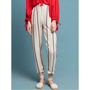 Antik Batik Antonio Striped Cotton Boho Pants Anthropologie L / EU 42